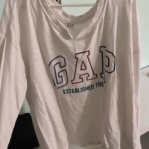 White long sleeve gap shirt size small